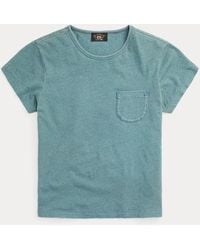 RRL - Camiseta De Algodón Y Lino Con Bolsillo - Lyst