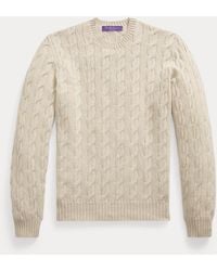 Ralph Lauren - Cable-Knit Cashmere Jumper - Lyst