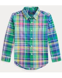 Polo Ralph Lauren - Ralph Lauren Boy's Plaid Cotton Poplin Shirt - Lyst