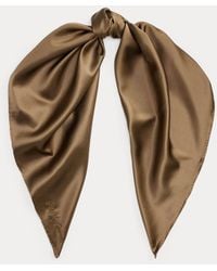 Ralph Lauren - Silk Charmeuse Square Scarf - Lyst