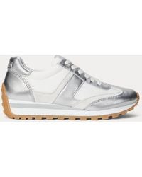Ralph Lauren - Sneaker Dani in pelle e camoscio - Lyst