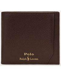 Polo Ralph Lauren - Pebbled Leather Billfold Coin Wallet - Lyst