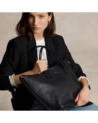 Polo Ralph Lauren - Reversible Leather Medium Bellport Tote - Lyst