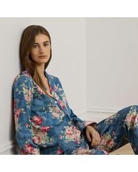 Ralph Lauren - Floral Cotton-blend Sateen Sleep Set - Lyst