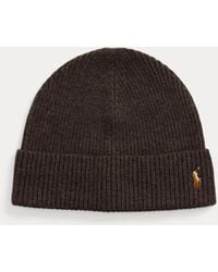 Ralph Lauren - Signature Pony Wool-Blend Beanie - Lyst