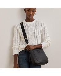 Ralph Lauren - Große Narbenleder-Umhängetasche Cameryn - Lyst