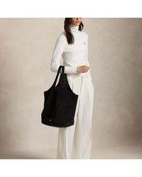 Ralph Lauren - Polo Play Suede Large Tote - Lyst