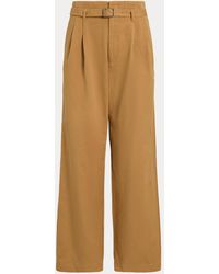Polo Ralph Lauren - Cotton-Linen Notch Pleated Trouser - Lyst