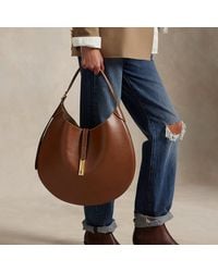 Polo Ralph Lauren - Polo Id Large Calfskin Shoulder Bag - Lyst