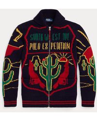 Polo Ralph Lauren Jersey de lana con cremallera - Negro