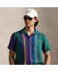 Polo Ralph Lauren - Classic Fit Striped Linen Camp Shirt - Lyst