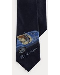 Ralph Lauren - Automobile Print Silk-Cashmere Tie - Lyst