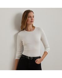 Ralph Lauren - Ralph Lauren Stretch Cotton Long-Sleeve Tee - Lyst