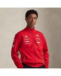 Ralph Lauren - Stretch Double-Knit Graphic Track Jacket - Lyst