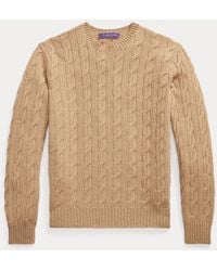 Ralph Lauren - Cable-Knit Cashmere Jumper - Lyst