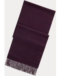 Ralph Lauren - Ralph Lauren Fringe Cashmere Scarf - Lyst