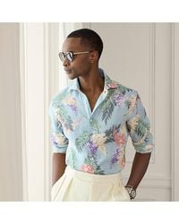 Ralph Lauren - Camicia in lino con stampa a fiori - Lyst