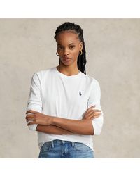 Polo Ralph Lauren - T-shirt Met Ronde Hals En Lange Mouwen - Lyst