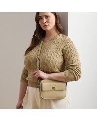 Ralph Lauren - Zweifarbige Kameratasche Marcy Aus Leder - Lyst