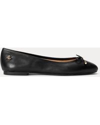 Ralph Lauren - Jayna Leather Flat - Lyst