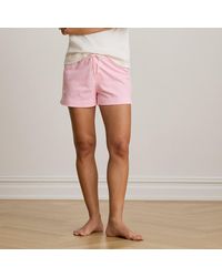 Ralph Lauren - Striped Cotton Jersey Sleep Short - Lyst