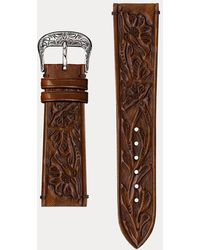 Ralph Lauren - Embossed Calfskin Watch Strap - Lyst