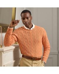 Ralph Lauren - Jersey De Cachemira En Punto De Ochos - Lyst