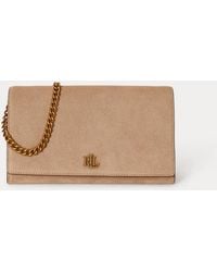 Ralph Lauren - Suede Medium Adair Ii Crossbody - Lyst