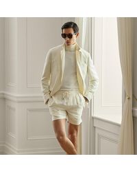 Ralph Lauren - Silk-Linen Drawstring Short - Lyst