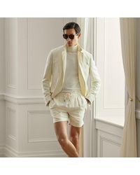 Ralph Lauren - Handgemaakte Zijde-Linnen Short - Lyst