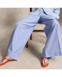 Polo Ralph Lauren - Cotton Relaxed Wide-Leg Trousers - Lyst