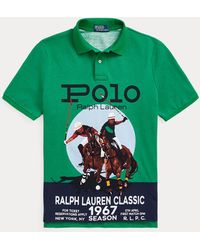 Polo Ralph Lauren Polo de piqué Classic Fit con estampado - Verde
