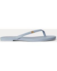 Ralph Lauren - Raquel Leather Flip-Flop - Lyst