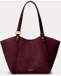 Ralph Lauren - Sheep-Suede Small Tasha Tote Bag - Lyst