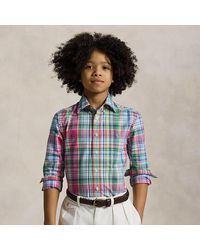 Polo Ralph Lauren - Ralph Lauren Boy's Plaid Cotton Poplin Shirt - Lyst