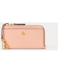 Ralph Lauren - Textured Leather L-Zip Card Case - Lyst