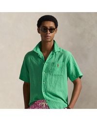 Polo Ralph Lauren - Classic Fit Linen-Blend Seersucker Shirt - Lyst
