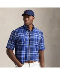 Ralph Lauren - Big & Tall - Plaid Oxford Shirt - Lyst