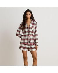 Ralph Lauren - Plaid Brushed Twill Boxer Sleep Set - Lyst