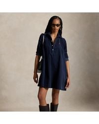 Polo Ralph Lauren - Corduroy Pleated Shirt Dress - Lyst