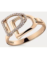 Ralph Lauren - Pavé-Ring Mit Steigbügeln - Lyst
