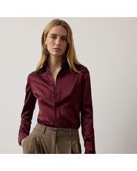 Ralph Lauren - Cameron Ii Straight Fit Satin Shirt - Lyst