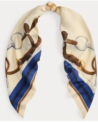 Ralph Lauren - Woll-Seiden-Tuch Mit Gürteldruck - Lyst