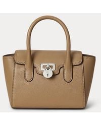 Ralph Lauren - Tanner Kleine Gegranuleerd Leren Tas - Lyst