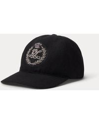 Ralph Lauren - Ralph Lauren Bullion Crest Wool Ball Cap - Lyst
