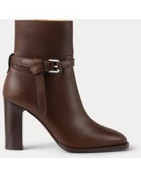 Ralph Lauren - Ralph Lauren Donnely 90 Mm Calfskin Bootie - Lyst