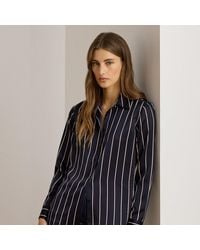 Ralph Lauren - Classic Fit Striped Charmeuse Shirt - Lyst