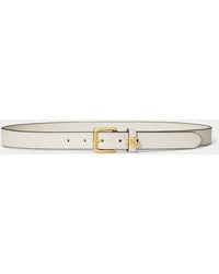 Ralph Lauren - Logo-Keeper Skinny Leather Belt - Lyst