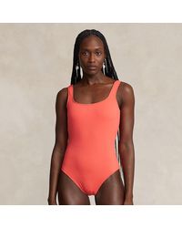 Ralph Lauren - Scoopback One-piece Swimsuit - Lyst