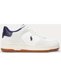 Ralph Lauren - Sneaker Masters Court Mit Wildleder - Lyst